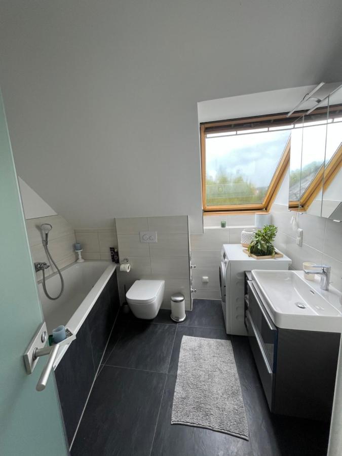 105 Qm Neues Klimatisiertes Appartment Fuer Familien Privater Parkplatz Chemnitz Bagian luar foto